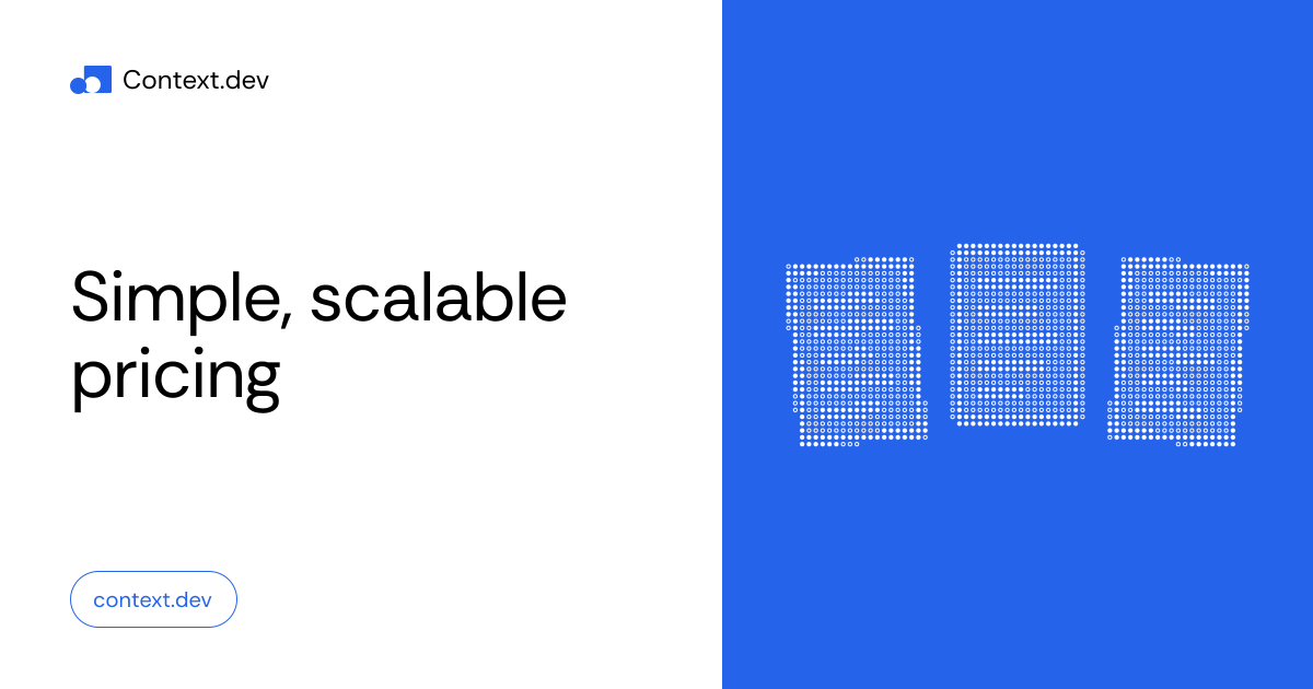 Pricing - Simple & Scalable Plans | Context.dev