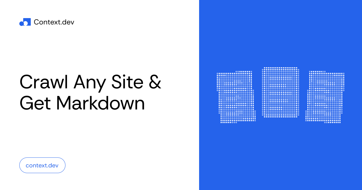 Website Crawler API - Crawl Any Site & Get Markdown | Context.dev