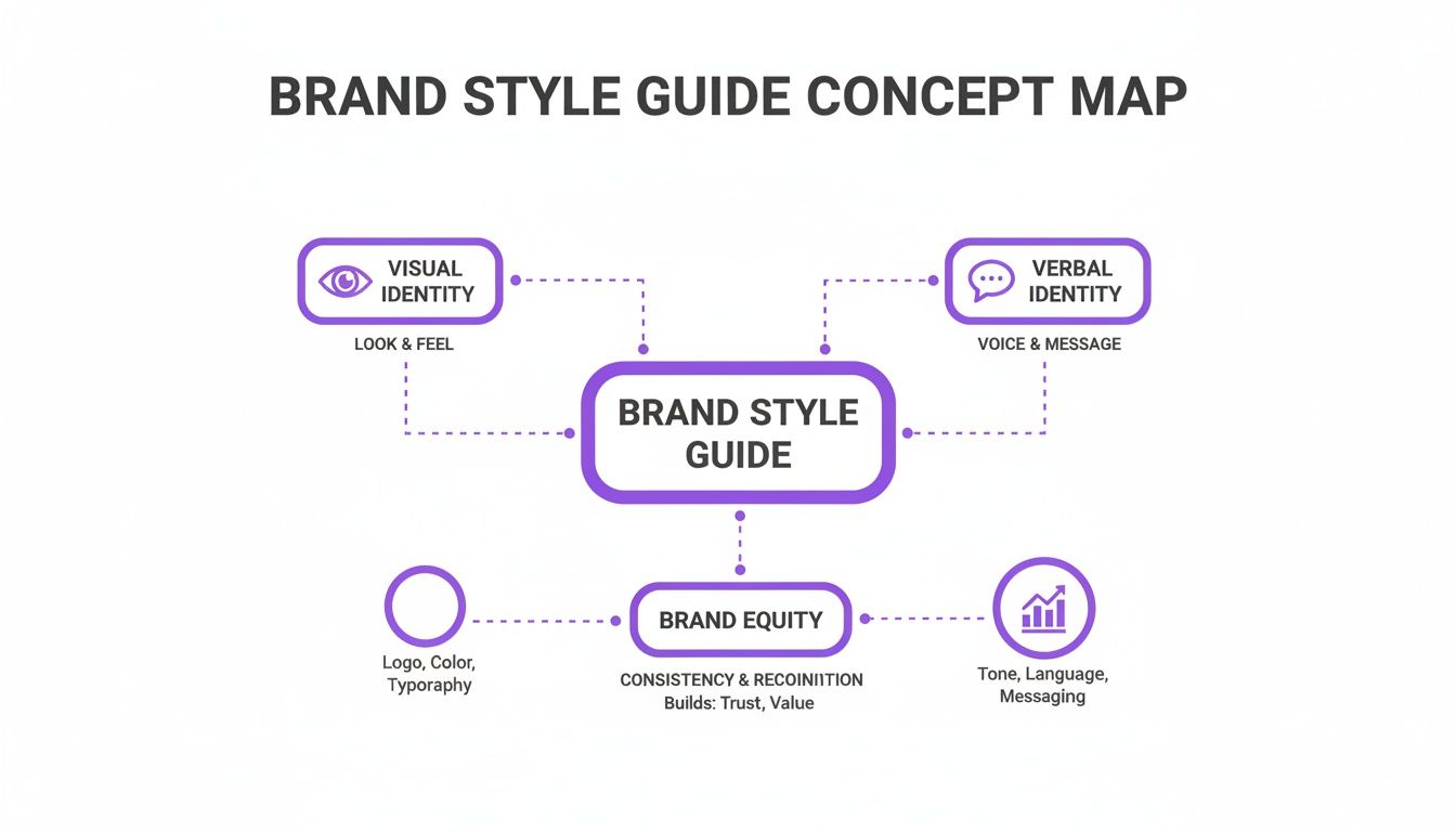 Infographic about what is a brand style guide